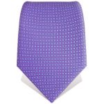 Cravate faux uni violette à reflets bleus ciel