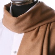Echarpe en cachemire camel