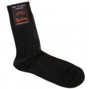 Chaussettes noires à côtes