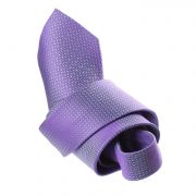 Cravate faux uni violette à reflets bleus ciel