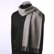 Echarpe en cachemire gris clair