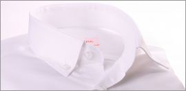 Chemise blanche tissu oxford à col boutonné