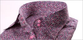 Chemisier Liberty mauve, rose et bleu 