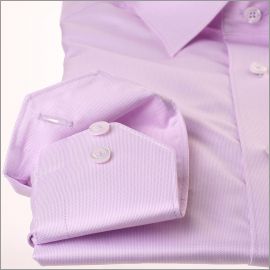 Chemise mauve tissu gabardine