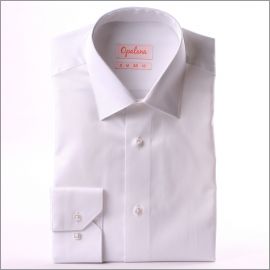 Chemise blanche tissu gabardine