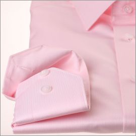 Chemise rose tissu gabardine