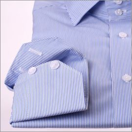 Chemise rayée bleue et blanc