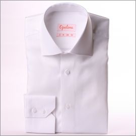 Chemise blanche à chevrons