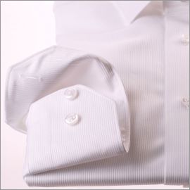 Chemise blanche tissu piqué de coton