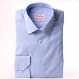 Chemise bleu clair à carreaux Prince de Galles