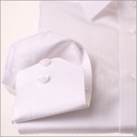 Chemise blanche rayée