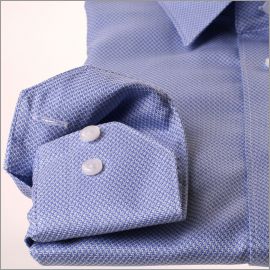 Chemise pied-de-poule bleu et blanc