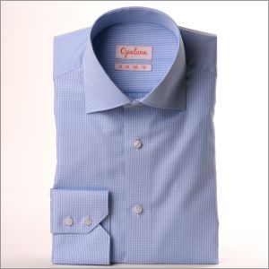 Chemise vichy bleu ciel