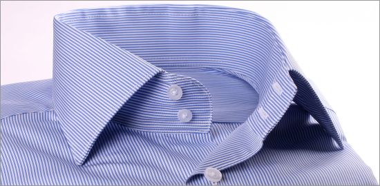 Chemise rayée bleue et blanc
