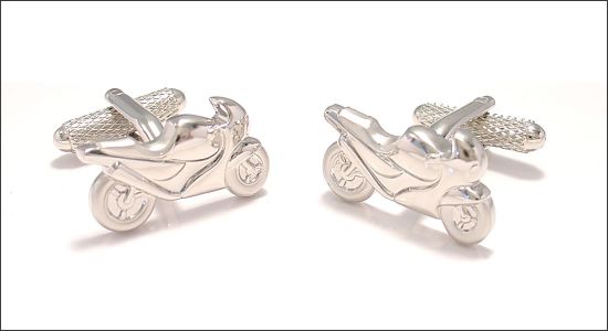 Motor bike cufflinks