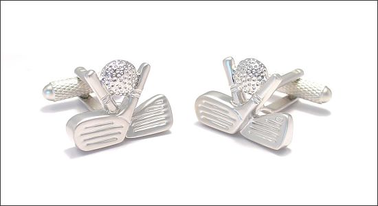 Golf clubs cufflinks