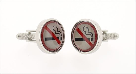 No smoking cufflinks