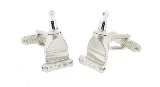 Toothpaste cufflinks