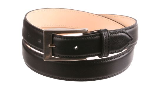 Ceinture noire en cuir