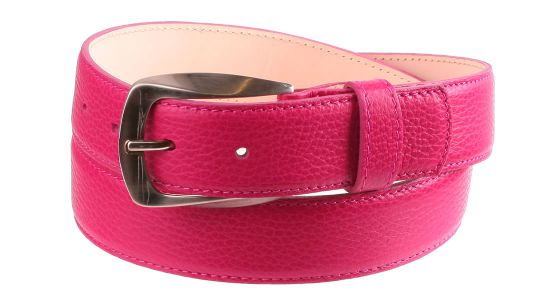 Ceinture en cuir fuchsia