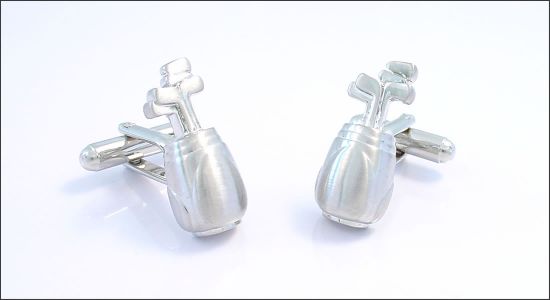 Golf bag cufflinks