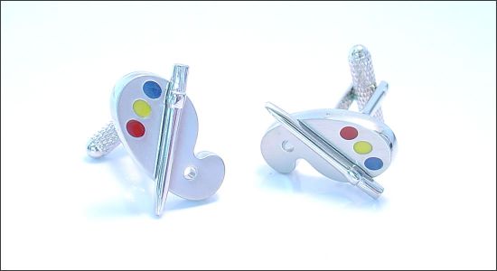 Artist's palette cufflinks