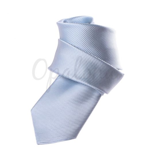 Cravate bleu clair grisée