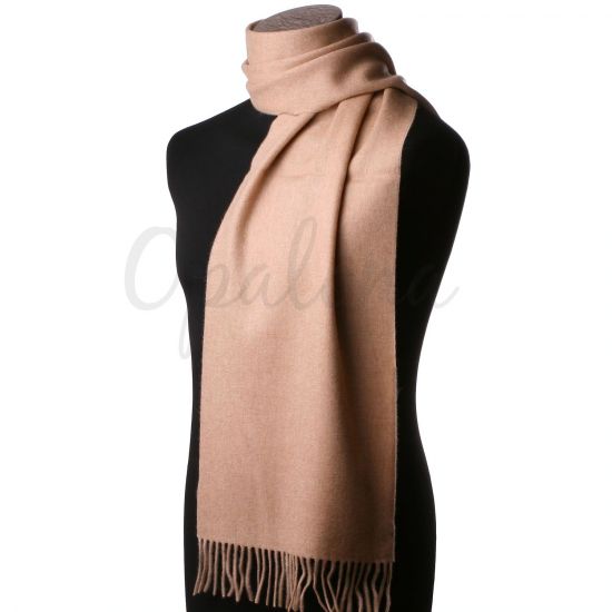 Echarpe en cachemire camel