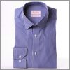 Chemise bleu foncé à chevrons