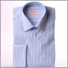 Chemise bleu foncé à chevrons